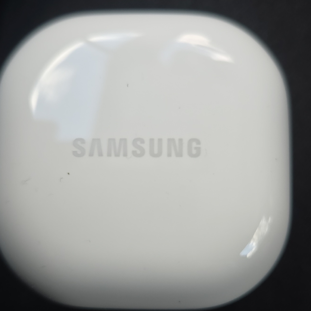 Samsung White Glossy Wireless Earbuds Case